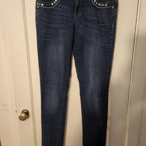 women's SASSON ooh la la blue denim skinny jeans sz 6